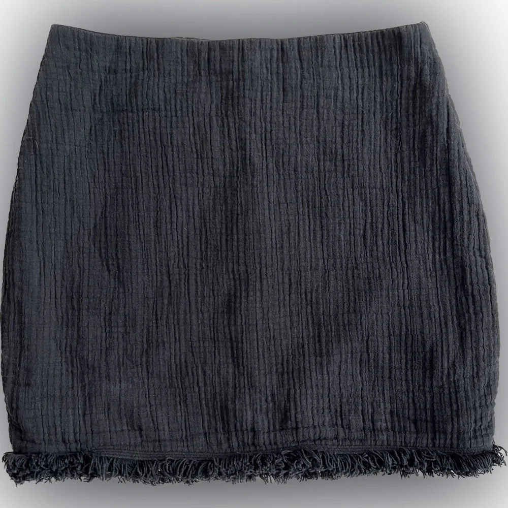 🖤Madewell Hideaway Black Fringe Skirt - Picture 4 of 14
